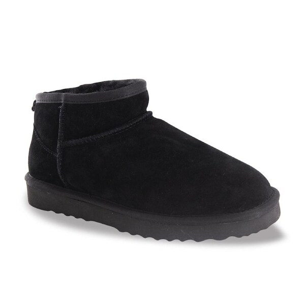 AUS WOOLI Sheepskin Classic Ultra Mini Boot - Black AU WOMEN 10/AU MEN 8
