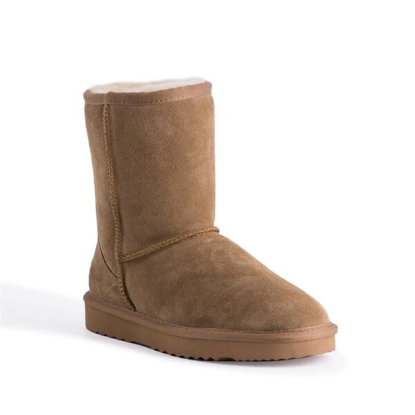 AUS WOOLI UGG Cronulla Sheepskin Mid Calf Boots In Chestnut/Tan AU WOMEN 10/AU MEN 8