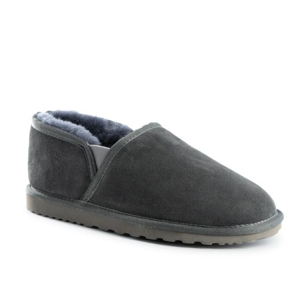 AUS WOOLI UGG Unisex Newcastle Slip On In Grey AU WOMEN 9/AU MEN 7