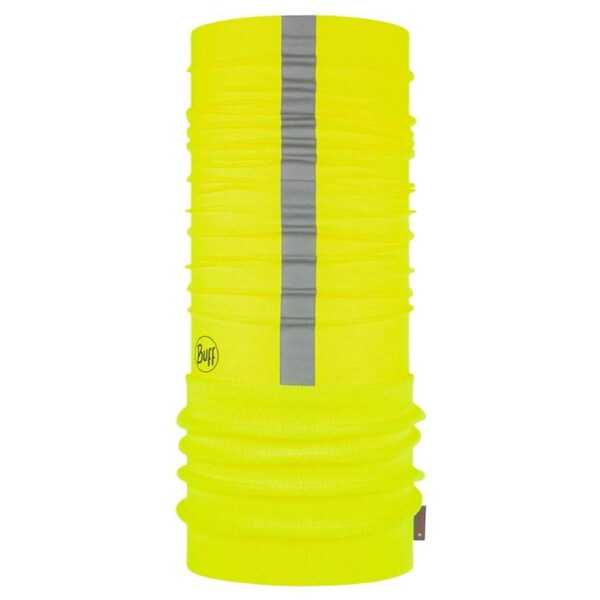 Buff Neck Gaiter Primaloft Fleece Reflective Warm Breathable Yellow Fluor