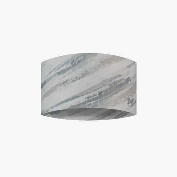 BUFF CoolNet UV Wide Headband UPF 50+, Reflective, Unisex Frane Grey