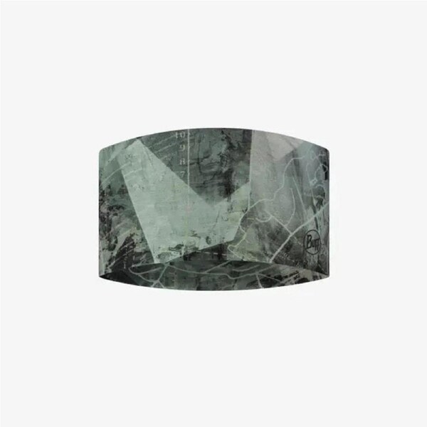 BUFF CoolNet UV Wide Headband UPF 50+, Reflective, Unisex Jebel Moss Green