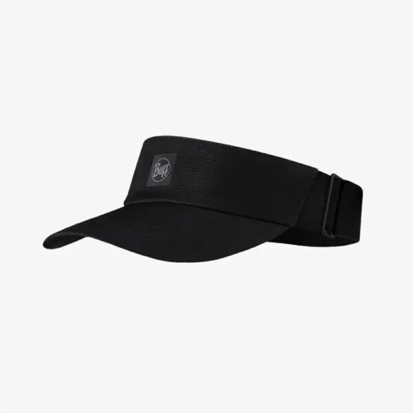 Buff Sports Visor Adjustable Reflective Sun Protection Moisture-Wicking Solid Black