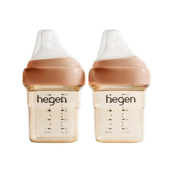 Hegen PCTO™ 150ml Feeding Bottle PPSU, 2-Pack with 2 x Slow Flow Teat Auburn