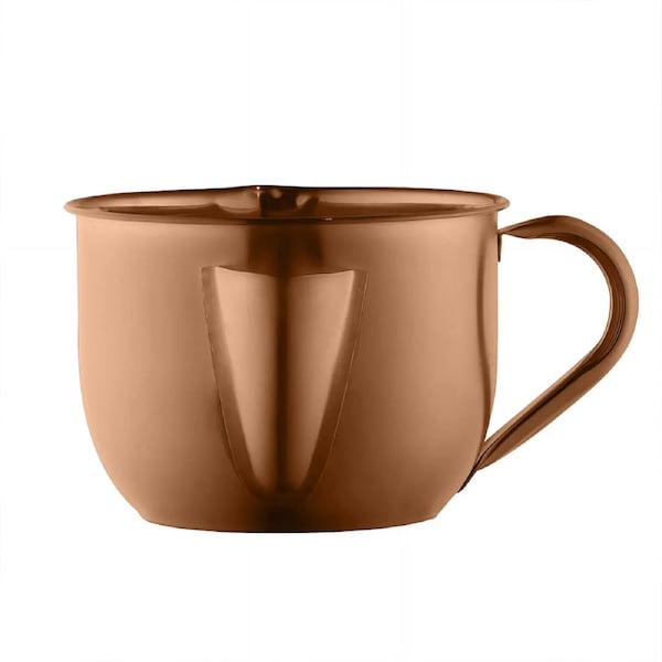 Anygleam Cookware Pot 1000ML Cooking Soup Oil Flter Stainless Steel Gravy Oil Water Fat Golden Separator Bowl Kitchen Tools Orange