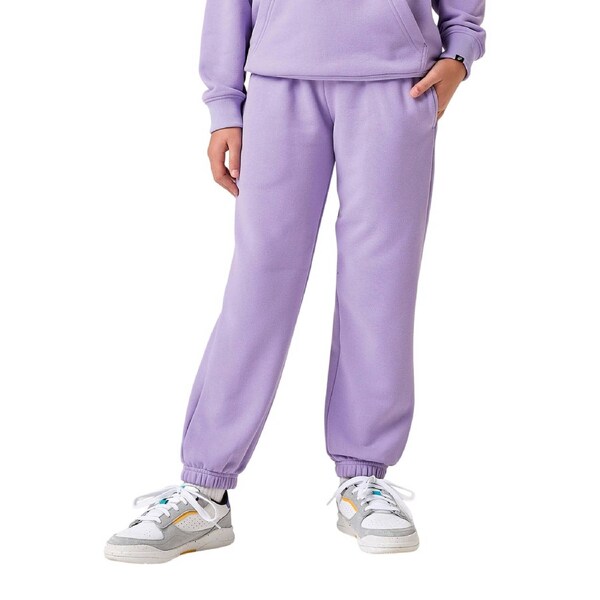 Decathlon Girls' Loose Fit Tracksuit Bottoms Purple 10-11 Years / 141-150 cm / Purple