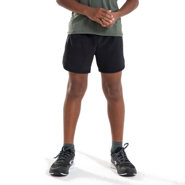 Kiprun Kid'S Kiprun Dry+ 900 Running Shorts Black And Neon Yellow 10-11 Years / 141-150 cm / Black/Blue