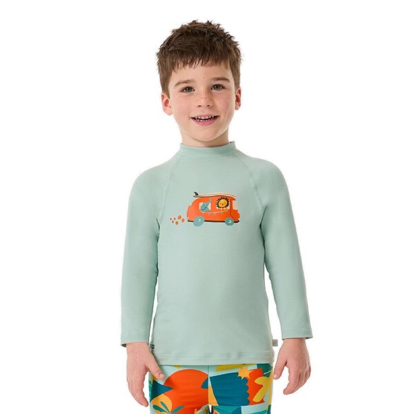 Decathlon Baby Anti Uv Long Sleeved T Shirt Van Print 12 Months / 73-75cm / Green