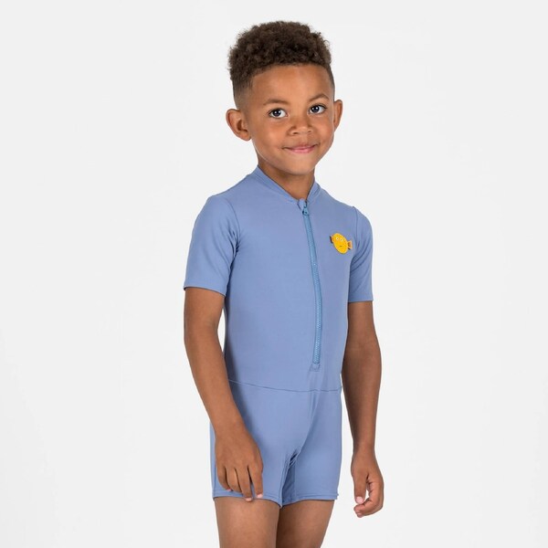 Decathlon Baby Swimming Short Sleeve And Short Leg Suit Blue 12 Months / 73-75cm / Blue
