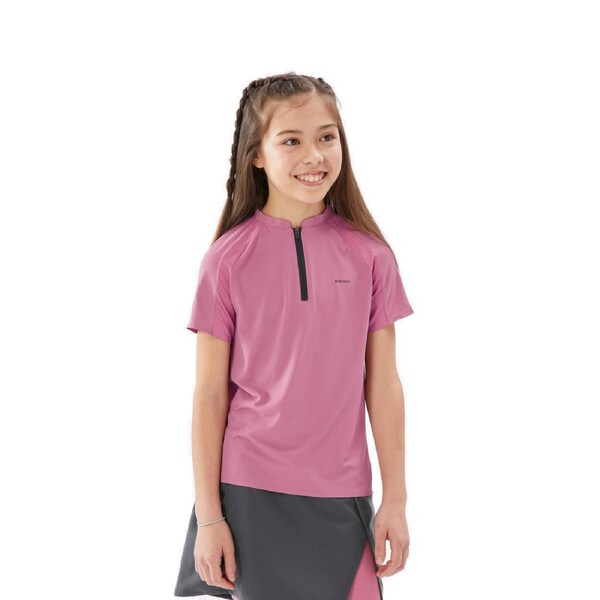 Quechua Kids’ Hiking T Shirt, 7 15 Years, Mh900 Pink 10-11 Years / 141-150 cm / Pink