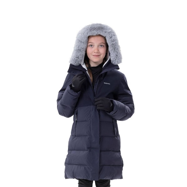 Quechua Children'S Sh500 Warm And Waterproof Hiking Jacket 8°C Age 7 15 10-11 Years / 141-148 cm / Blue