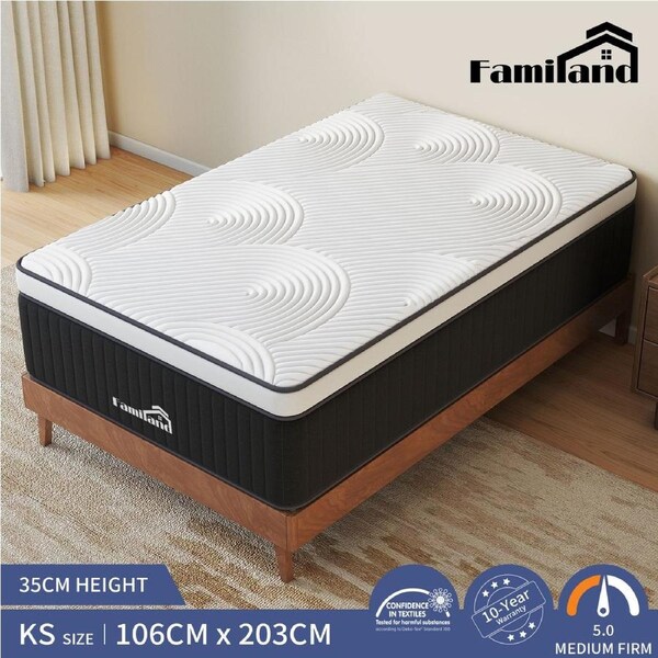 Familand Mattress in Grey King Single
