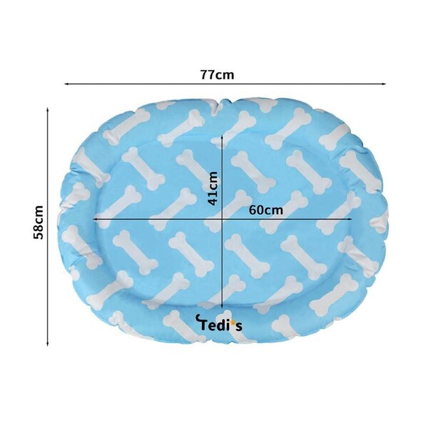 Tedi's Dog Cooling Mat for Dogs self cooling Pet Bed for Summer M--77cm x 58cm