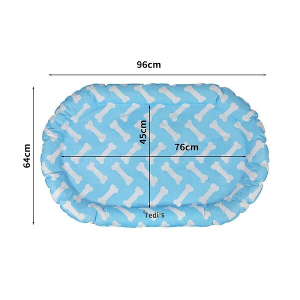 Tedi's Dog Cooling Mat for Dogs self cooling Pet Bed for Summer L--96cm x 64cm