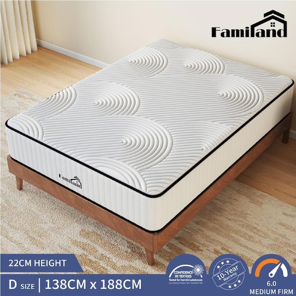 Familand Mattress 22cm in White Double