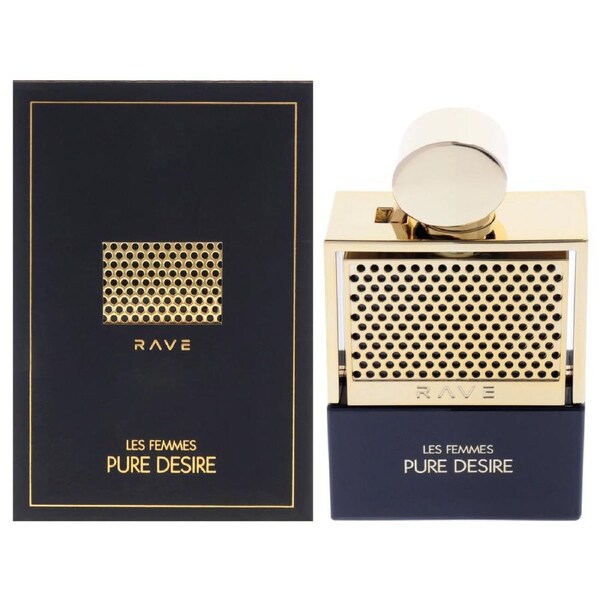 Lattafa Rave Pure Desire Gold by Lattafa for Women - 3.4 oz EDP Spray 3.4 oz