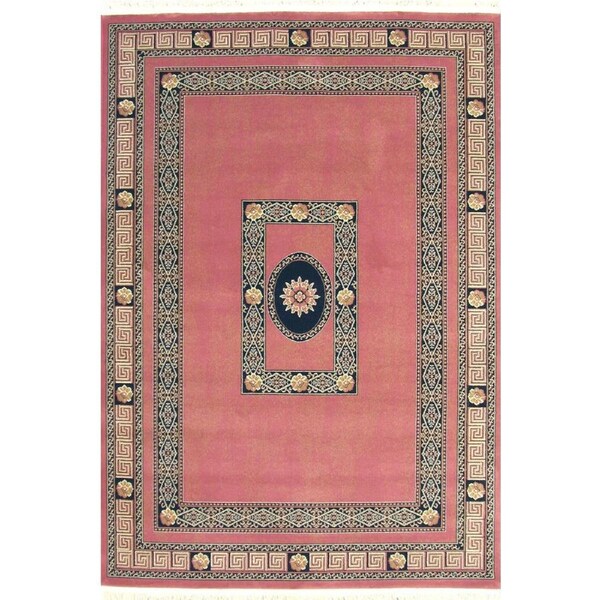 Cyrus Rugs Super Istanbul Traditional Medallion Rug Pink 300x200cm 300x200cm