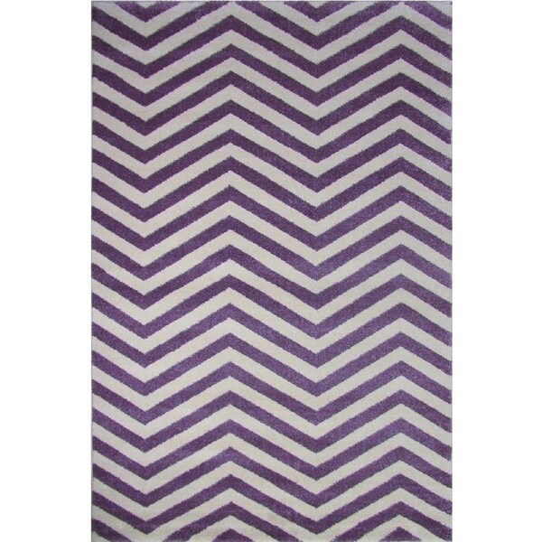 Cyrus Rugs Tricolor Contemporary Chevron Rug - 103 Purple 230x160cm