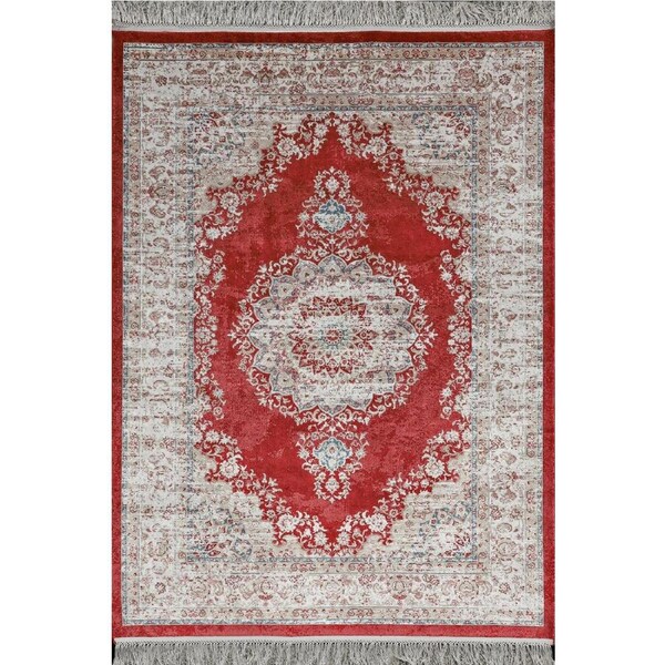 Cyrus Rugs Majesty Silk Traditional Rug - 102 Red 230x160cm 230x160cm