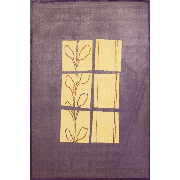 Cyrus Rugs Techno Modern Square Pattern Floral Rug 285x200cm 285x200cm