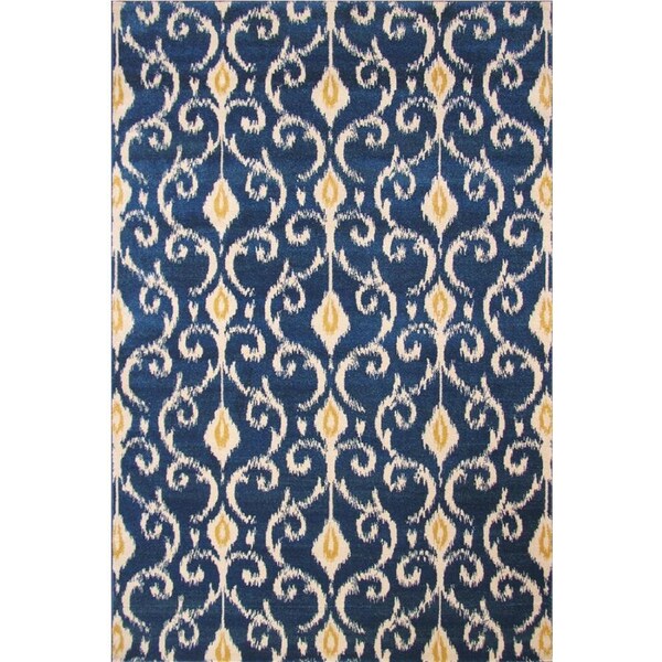 Cyrus Rugs Rizzy Contemporary Abstract Rug - 114 Blue 230x160cm 230x160cm