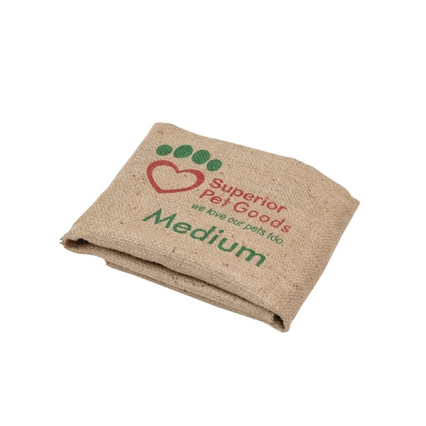 Superior Pet Goods Fitted Hessian Dog Bed Cover Medium