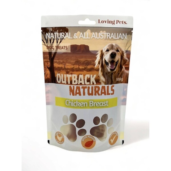 Loving Pets Chicken Breast Dog Treats 100gm 100g