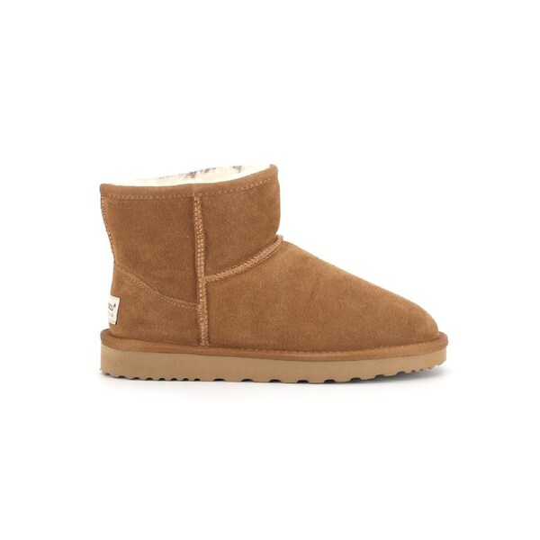 AUS WOOLI UGG Bondi Sheepskin Short Ankle Boots In Chestnut/Tan AU WOMEN 13/AU MEN 11