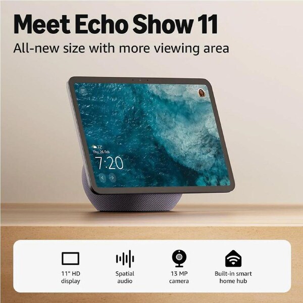 Amazon Echo Show 11 Smart Home Hub - Graphite Black