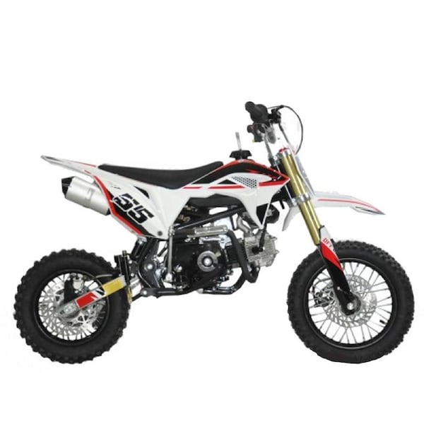 MW 2022 90cc Semi Auto Dirt Bike Small Wheel Red Red
