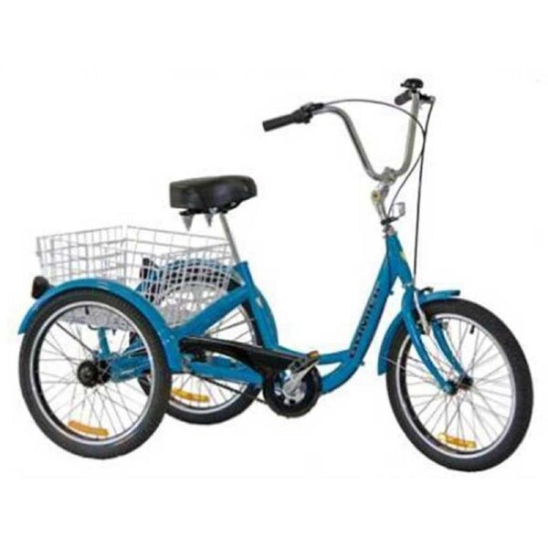 Gomier 2500 Series Shimano Nexus 3 Speed 24" Adult Tricycle - Blue Blue