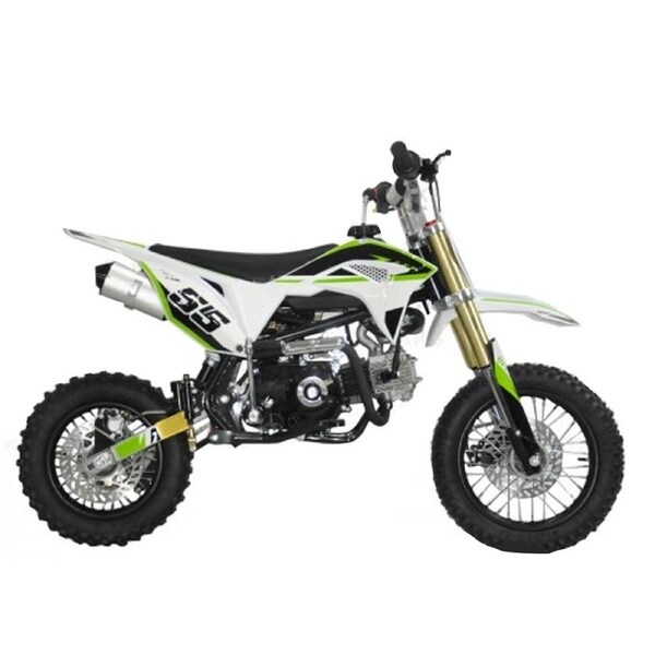 MW 2022 90cc Semi Auto Dirt Bike Small Wheel Green Green