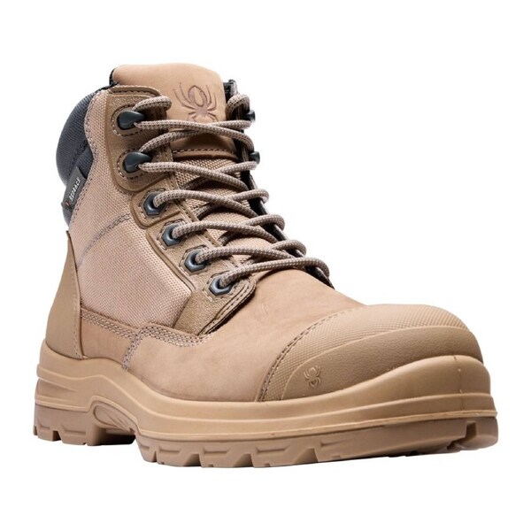 Redback Lynx CLZST Safety Boot Stone Nubuck 7.5 Mens AU/UK