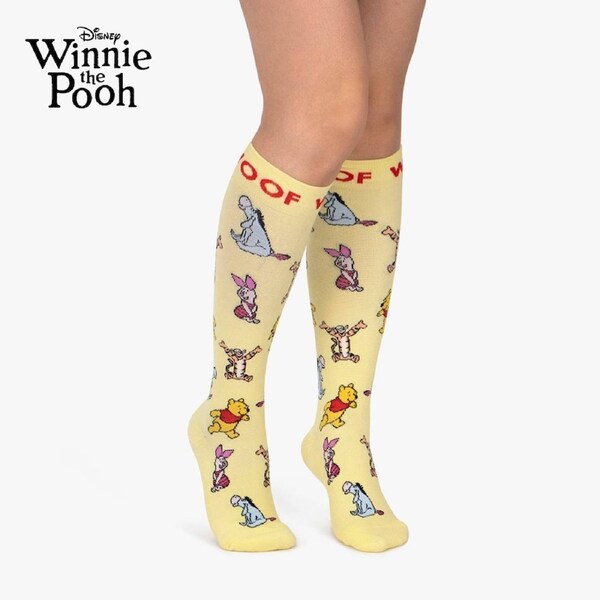 Dr Woof Disney’s Winnie the Pooh and Friends Bamboo Compression Socks, Best Friends S