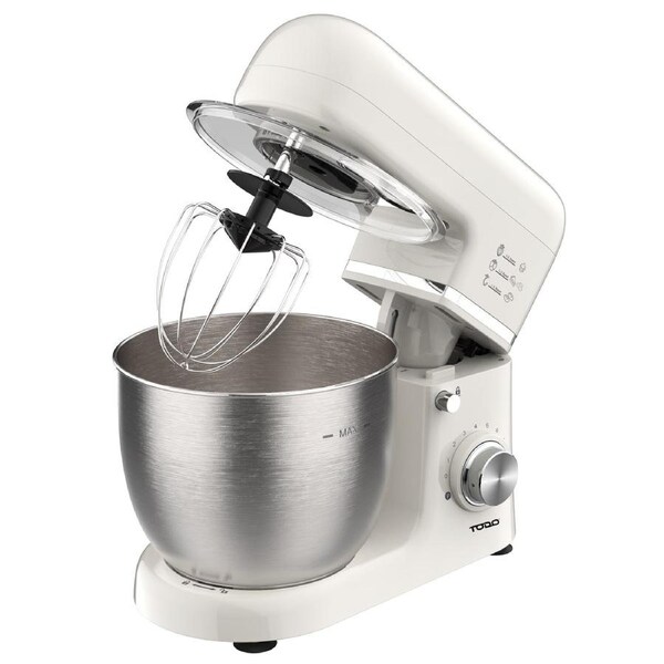 TODO 1300W Electric Stand Mixer 5L Stainless Steel Bowl 8 Speed Plus Pulse Control Cream
