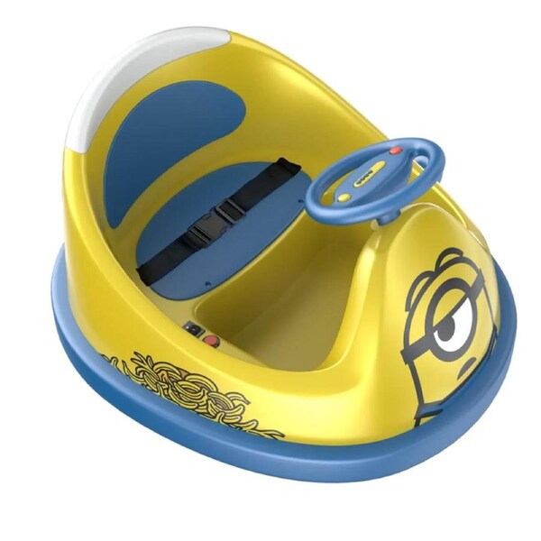 GYROOR Minions Electric Bumper Car - Yellow Yellow