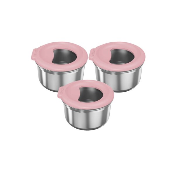 Smash: Plastic Free Snack & Dip Pot - 3x 60ML - Orchid Orchid / 60ML