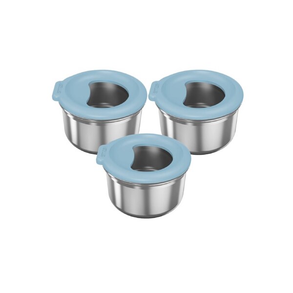 Smash: Plastic Free Snack & Dip Pot - 3x 60ML - Seafoam Seafoam / 60ML