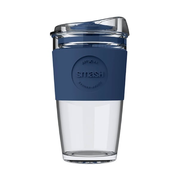 Smash: OG Glass Coffee Cup - 450ML - Indigo Indigo / 450ML
