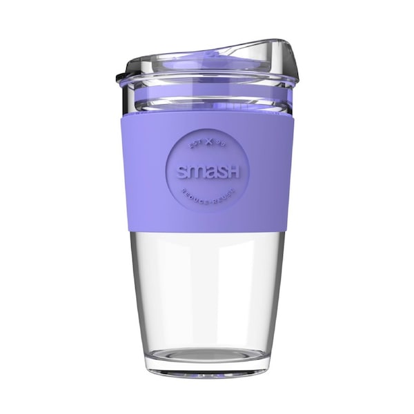 Smash: OG Glass Coffee Cup - 450ML - Lilac Lilac / 450ML