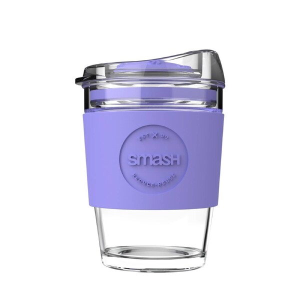 Smash: OG Glass Coffee Cup - 340ML - Lilac Lilac / 340ML