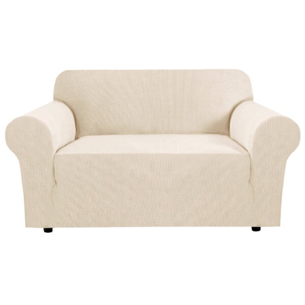 Super Stretch Sofa Slip Covers Couch Cover Lounge Covers Sofa Covers Slipcovers Natural / Two Seater
