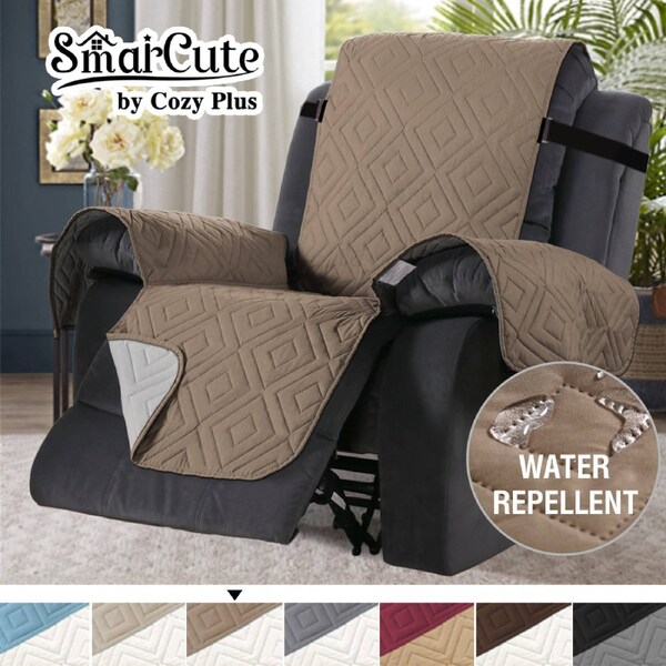 Recliner Cover Chair Reclining Chair Cover Protect from Pets/Kids Non Slip Cover Taupe/Beige