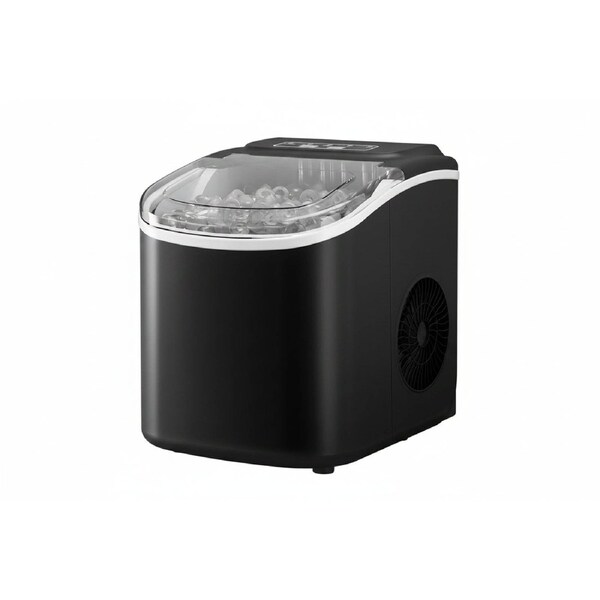 Trendbay 12kg Portable Ice Maker Machine - Self-Cleaning Countertop Ice Maker Black