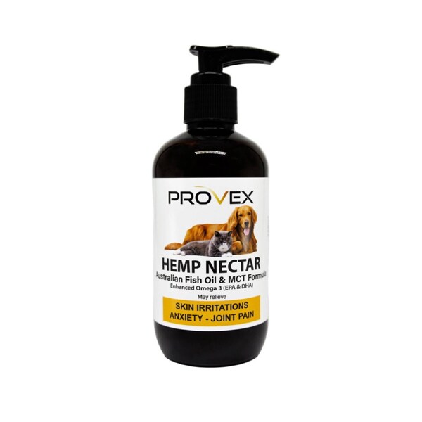 Provex Hemp Nectar + 100% Aussie Fish & MCT Oil (for Dogs & Cats) 100ml