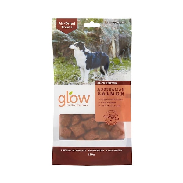 Glow Australian Salmon Air Dried Dog Treats 120g 120g