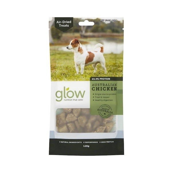 Glow Australian Chicken Air Dried Dog Treats 120g 120g