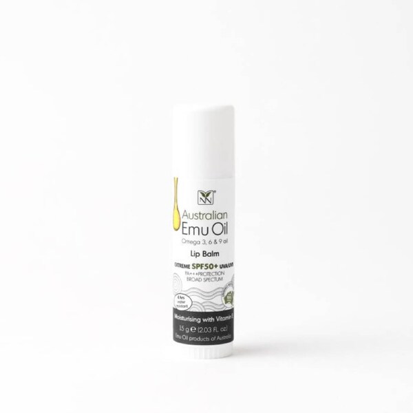 Y-Not Natural - Natural Emu Oil Lip Balm SPF 50 - Hydrating Protection for Lips - 15g 15g