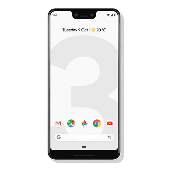 Google Pixel 3 XL (6.3", 12.2 MP, 64GB/4GB, Global Version) - Clearly White White