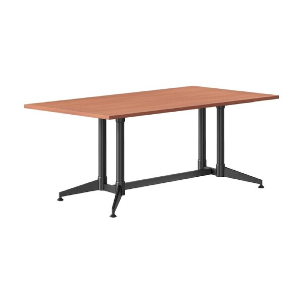 Typhoon Meeting & Boardroom Tables - Stylish Office Tables with Floating Top Design and Metal Base Brown